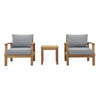 Modway Marina 3 Piece Outdoor Patio Teak Set