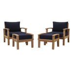 Modway Marina 4 Piece Outdoor Patio Teak Set