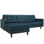 Modway Empress Left-Facing Upholstered Fabric Sectional Sofa