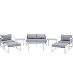 Modway Fortuna 9 Piece Outdoor Patio Sectional Sofa Set