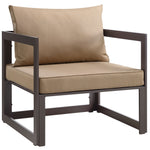 Modway Fortuna 6 Piece Outdoor Patio Sectional Sofa Set