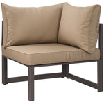 Modway Fortuna 6 Piece Outdoor Patio Sectional Sofa Set
