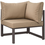 Modway Fortuna 6 Piece Outdoor Patio Sectional Sofa Set