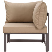 Modway Fortuna 6 Piece Outdoor Patio Sectional Sofa Set