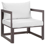 Modway Fortuna 6 Piece Outdoor Patio Sectional Sofa Set