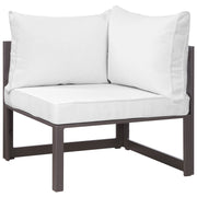 Modway Fortuna 6 Piece Outdoor Patio Sectional Sofa Set