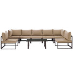 Modway Fortuna 8 Piece Outdoor Patio Sectional Sofa Set