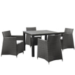 Modway Junction 5 Piece Outdoor Patio Dining Set