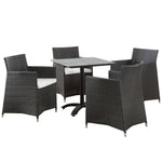 Modway Junction 5 Piece Outdoor Patio Dining Set