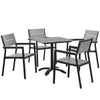 Modway Maine 5 Piece Outdoor Patio Dining Set