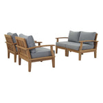 Modway Marina 4 Piece Outdoor Patio Teak Set