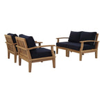 Modway Marina 4 Piece Outdoor Patio Teak Set