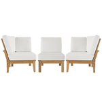 Modway Marina 3 Piece Outdoor Patio Teak Set