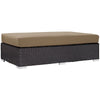 Modway Convene Outdoor Patio Fabric Rectangle Ottoman