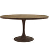 Modway Drive 60" Oval Wood Top Dining Table
