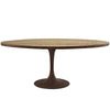 Modway Drive 78" Oval Wood Top Dining Table