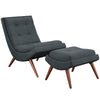 Modway Ramp Upholstered Fabric Lounge Chair Set