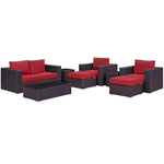 Modway Convene 8 Piece Outdoor Patio Sofa Set