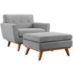 Modway Engage 2 Piece Armchair and Ottoman