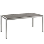 Modway Shore Outdoor Patio Aluminum Dining Table