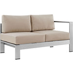 Modway Shore Right-Arm Corner Sectional Outdoor Patio Aluminum Loveseat