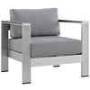 Modway Shore Outdoor Patio Aluminum Armchair