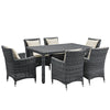 Modway EEI-2334 Summon 7 Piece Outdoor Patio Sunbrella Dining Set