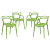 Modway Entangled Dining Set Set of 4