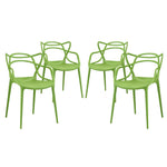 Modway Entangled Dining Set Set of 4