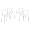 Modway Entangled Dining Set Set of 4