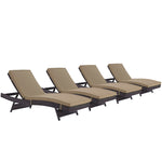 Modway Convene Chaise Outdoor Patio Set of 4