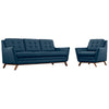 Modway Beguile Living Room Set Upholstered Fabric Set of 2