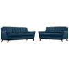 Modway Beguile Living Room Set Upholstered Fabric Set of 2