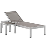 Modway Shore 2 Piece Outdoor Patio Aluminum Set