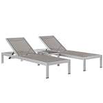 Modway Shore 3 Piece Outdoor Patio Aluminum Set
