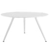 Modway Lippa 54" Round Wood Top Dining Table with Tripod Base