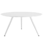 Modway Lippa 60" Round Wood Top Dining Table with Tripod Base