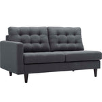 Modway Empress Left-Facing Upholstered Fabric Loveseat