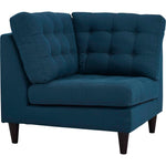 Modway Empress Upholstered Fabric Corner Sofa