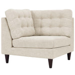 Modway Empress Upholstered Fabric Corner Sofa