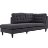 Modway Empress Upholstered Fabric Left Facing Bumper