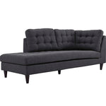 Modway Empress Upholstered Fabric Left Facing Bumper