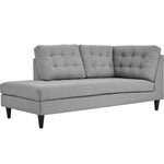 Modway Empress Upholstered Fabric Left Facing Bumper