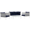 Modway Harmony 5  Piece Outdoor Patio Aluminum Sectional Sofa Set