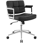 Modway Portray Mid Back Upholstered Vinyl Office Chair