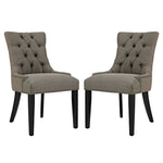 Modway Regent Dining Side Chair Fabric Set of 2