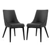 Modway Viscount Dining Side Chair Vinyl Set of 2