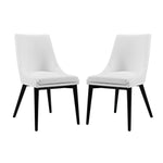 Modway Viscount Dining Side Chair Vinyl Set of 2