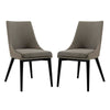 Modway Viscount Dining Side Chair Fabric Set of 2