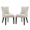 Modway Marquis Dining Side Chair Fabric Set of 2